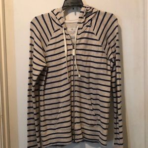 Pacsun Nollie Brand striped hoodie. Perfect for beach. Blue/Gray. Barely worn